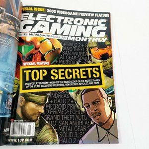 Electronic Gaming Monthly Mag Top Secret January 05 Issue 187 *MOD WEAR